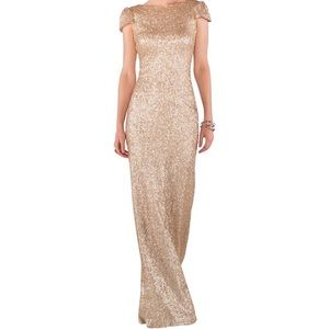 Sorella Vita Gold Sequin Bridesmaid Dress
